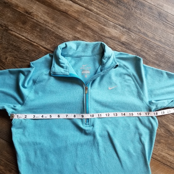 Nike Dri Fit Quarter Zip Pull-Over Blue - Picture 7 of 8
